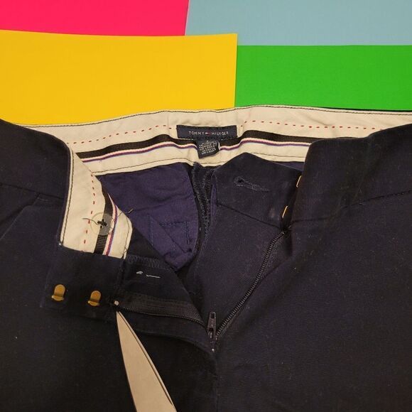 2/$20 Tommy Hilfiger navy blue casual dress pant - Picture 2 of 4